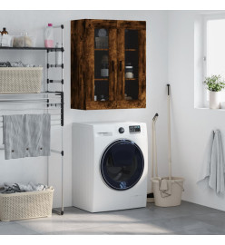 Armoire murale chêne fumé 69,5x34x90 cm