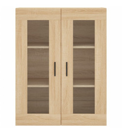 Buffet haut Chêne sonoma 69,5x34x180 cm Bois d'ingénierie