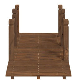 Pont de jardin avec garde-corps 150x67x56cm bois massif épicéa
