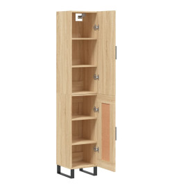 Buffet haut Chêne sonoma 34,5x34x180 cm Bois d'ingénierie