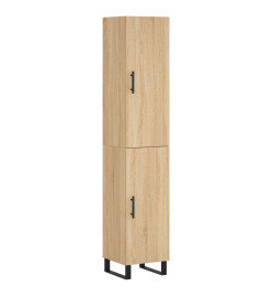 Buffet haut Chêne sonoma 34,5x34x180 cm Bois d'ingénierie