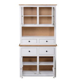 Buffet haut Blanc 93x40,5x180 cm Pin Gamme Panama