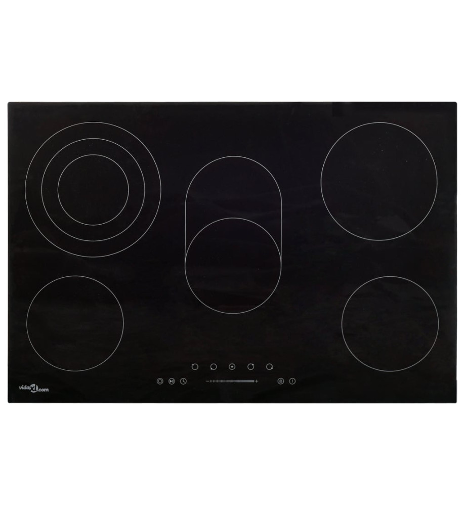 Plaque de cuisson Céramique 5 brûleurs Contrôle tactile 8500 W