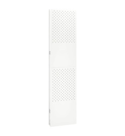 Cloisons de séparation 5 panneaux 2 pcs Blanc 200x180 cm Acier