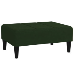 Repose-pied Vert foncé 78x56x32 cm Velours