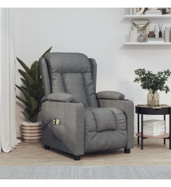 Fauteuil électrique de massage Gris foncé Tissu