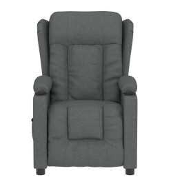 Fauteuil électrique de massage Gris foncé Tissu