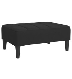 Repose-pied Noir 78x56x32 cm Velours