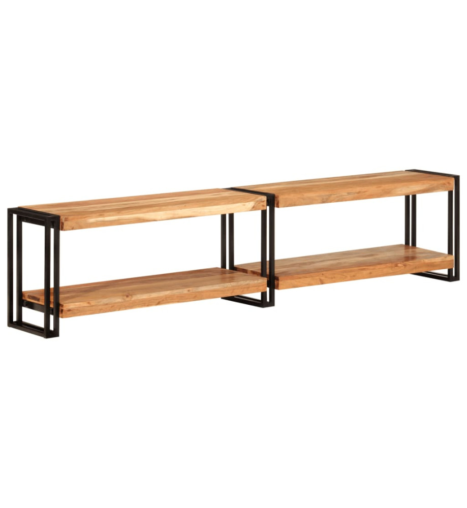 Meuble TV 180x30x40 cm bois d'acacia massif