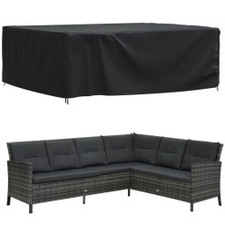 Housse de salon de jardin noir 250x210x90 cm imperméable 420D