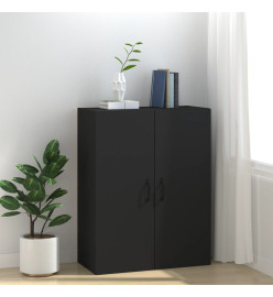 Armoire suspendue Noir 69,5x34x90 cm Bois d'ingénierie