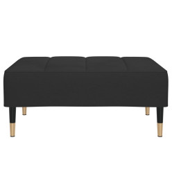 Repose-pied Noir 78x56x32 cm Velours