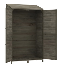 Remise de jardin Anthracite 102x52x174,5cm Bois de sapin solide