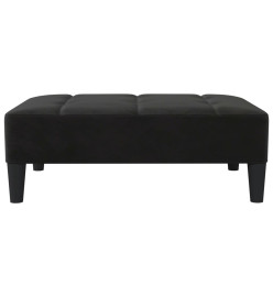 Repose-pied Noir 78x56x32 cm Velours