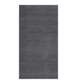 Tapis shaggy doux lavable 80x150 cm Antidérapant Anthracite