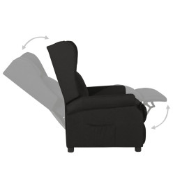 Fauteuil inclinable Noir Tissu