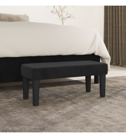 Banc Noir 70x30x30 cm Velours