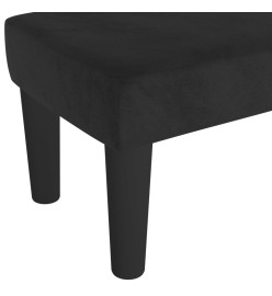 Banc Noir 70x30x30 cm Velours