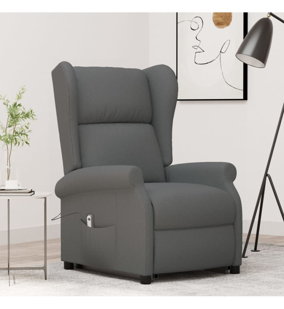 Fauteuil Gris foncé Tissu