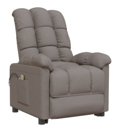 Fauteuil de massage Taupe Tissu