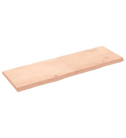 Dessus de table bois chêne massif non traité bordure assortie