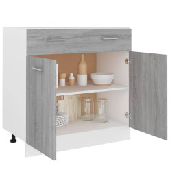 Armoire de plancher à tiroir Sonoma gris 80x46x81,5 cm