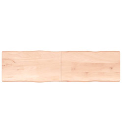 Dessus de table bois chêne massif non traité bordure assortie