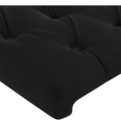 Têtes de lit 2 pcs Noir 80x7x78/88 cm Velours