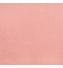 Tête de lit avec oreilles Rose 147x23x78/88 cm Velours