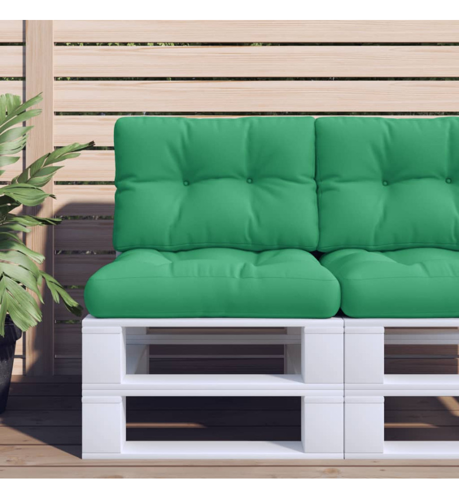 Coussin de palette vert 50x40x12 cm tissu Coussin de palette vert 50x40x12 cm tissu