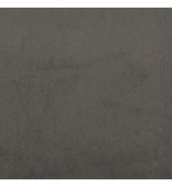Tête de lit avec oreilles Gris foncé 93x16x118/128 cm Velours