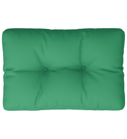 Coussin de palette vert 50x40x12 cm tissu