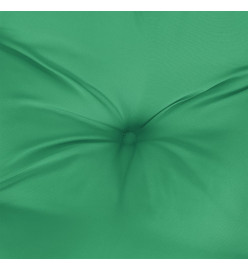 Coussin de palette vert 50x40x12 cm tissu