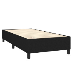 Lit à sommier tapissier avec matelas Noir 90x200 cm Tissu