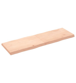 Dessus de table bois chêne massif non traité bordure assortie