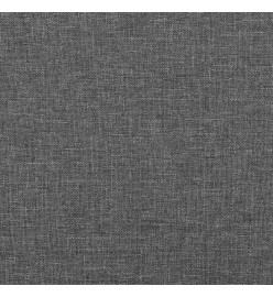Tête de lit avec oreilles Gris foncé 93x16x118/128 cm Tissu