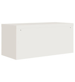 Classeur blanc 90x40x220 cm acier