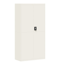 Classeur blanc 90x40x220 cm acier