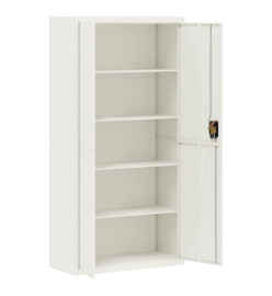 Classeur blanc 90x40x180 cm acier