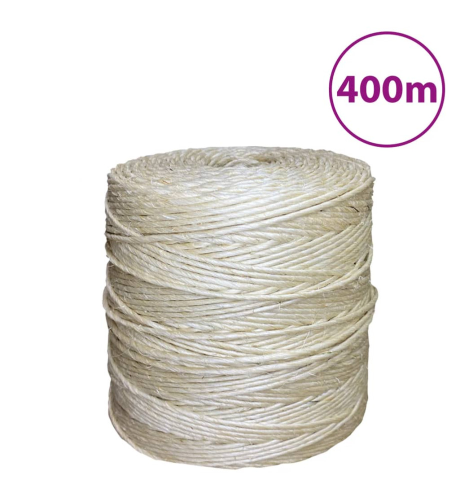 Corde 100 % sisal 3 mm 400 m