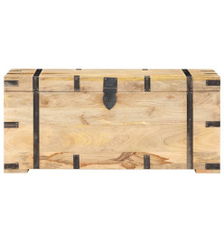 Coffre 90x40x40 cm Bois solide de manguier