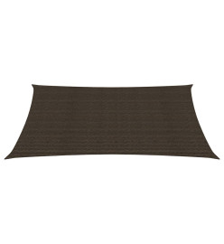 Voile d'ombrage 160 g/m² Marron 2,5x3,5 m PEHD