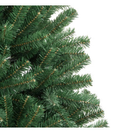 Sapin de Noël artificiel à charnières avec support vert 270 cm