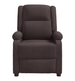 Fauteuil de massage Marron foncé Tissu