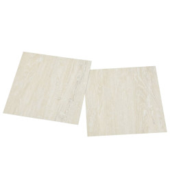 Planches de plancher autoadhésives 20 pcs PVC 1,86 m² Crème