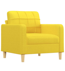 Fauteuil Jaune clair 60 cm Tissu