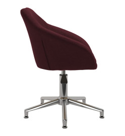 Chaise pivotante de bureau Violet Tissu