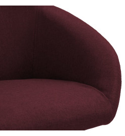 Chaise pivotante de bureau Violet Tissu