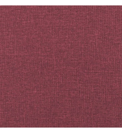 Ensemble de canapés 3 pcs avec coussins Rouge bordeaux Tissu