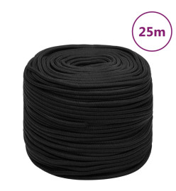 Corde de bateau Noir complet 10 mm 25 m Polypropylène